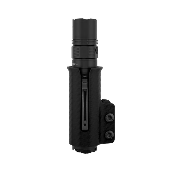 Flashlight Holster for Fenix PD36R PRO - Black - front view