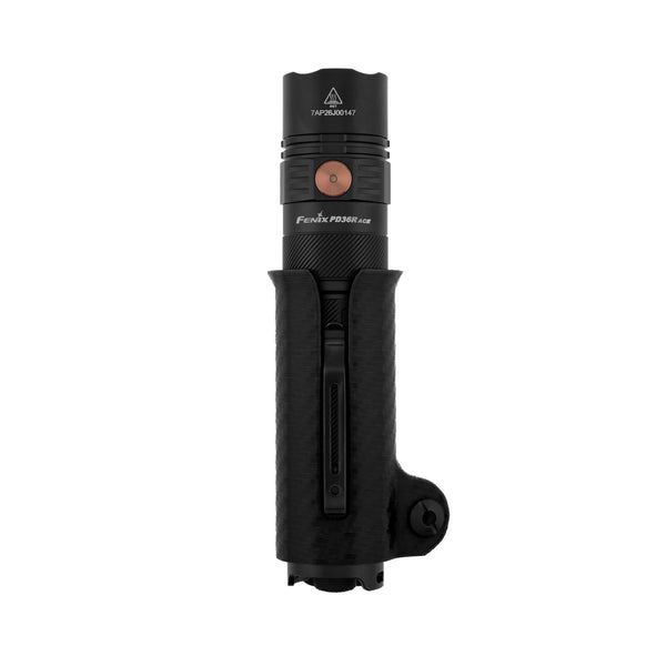 Flashlight Holster for Fenix PD36R ACE - Black - front view