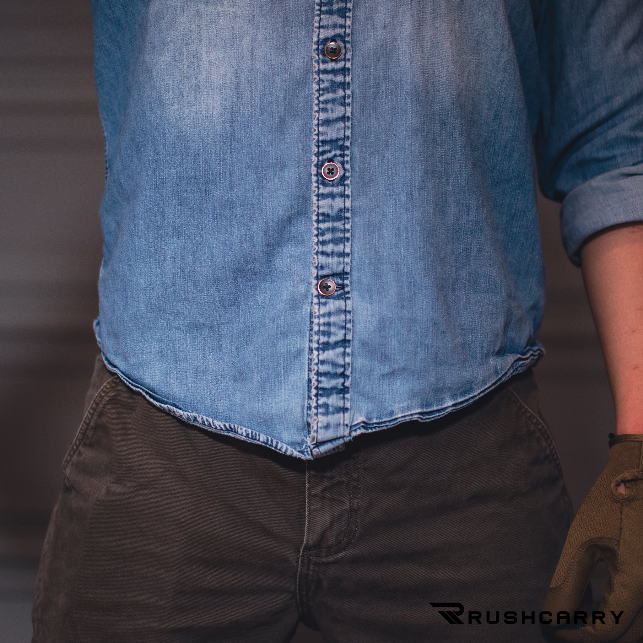 rushcarry sabre pepper spray holster concealed