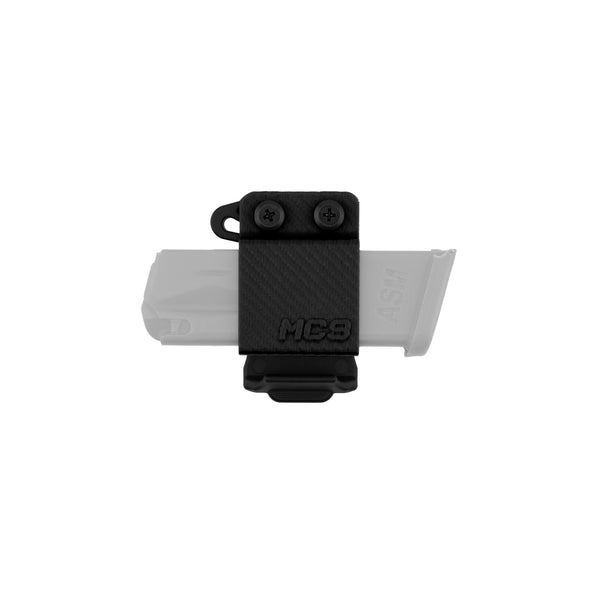 Mag Carrier for Canik Mete MC9, Horizontal Carry - Black - front view