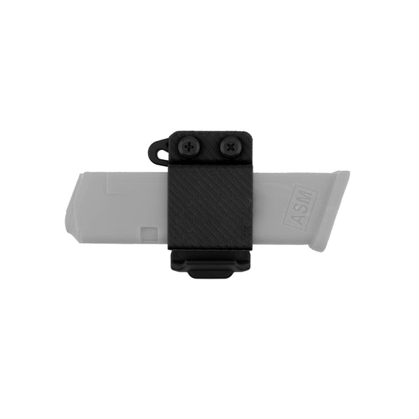 Mag Carrier for Glock 17 Gen 3, Horizontal Carry - Black - front view