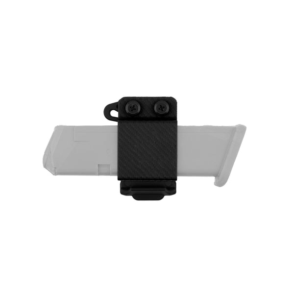 Mag Carrier for Glock 17 Gen 5, Horizontal Carry - Black - front view