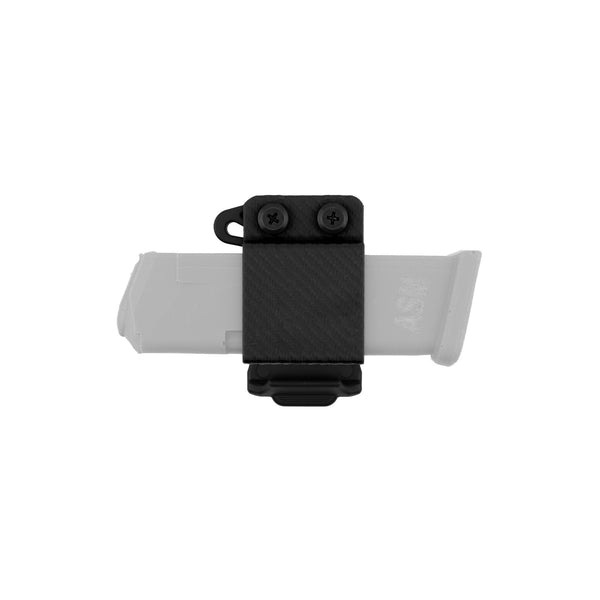 Mag Carrier for Glock 19 Gen 3, Horizontal Carry - Black - front view