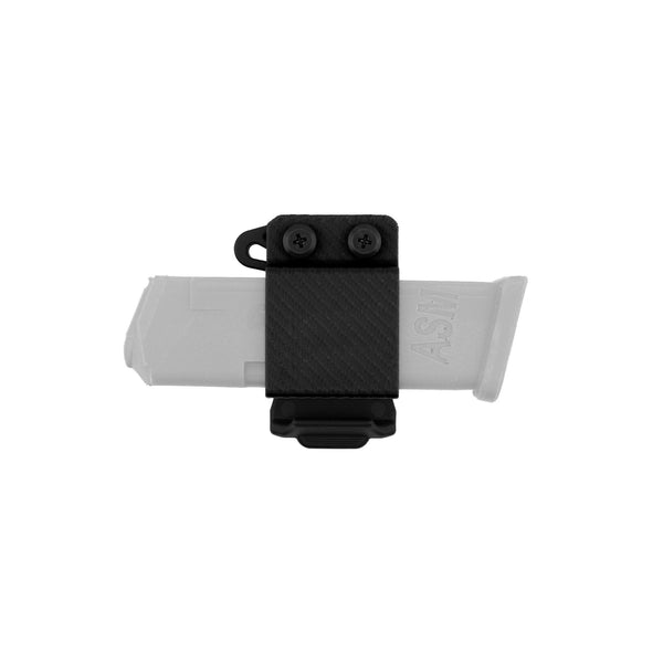 Mag Carrier for Glock 19 Gen 5, Horizontal Carry - Black - front view