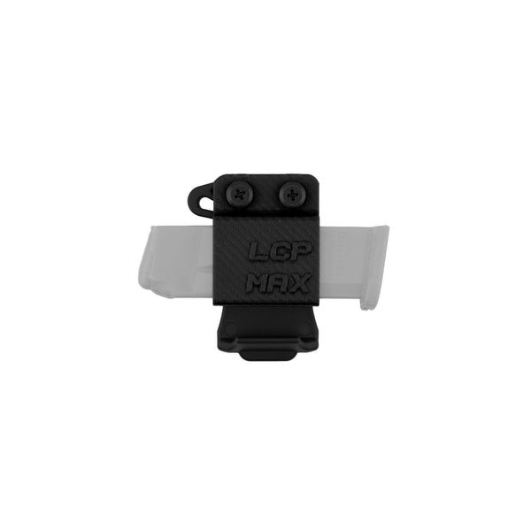 Mag Carrier for Ruger LCP MAX, Horizontal Carry - Black - front view