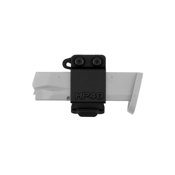 Mag Carrier for Smith & Wesson M&P40, Horizontal Carry - Black - front view