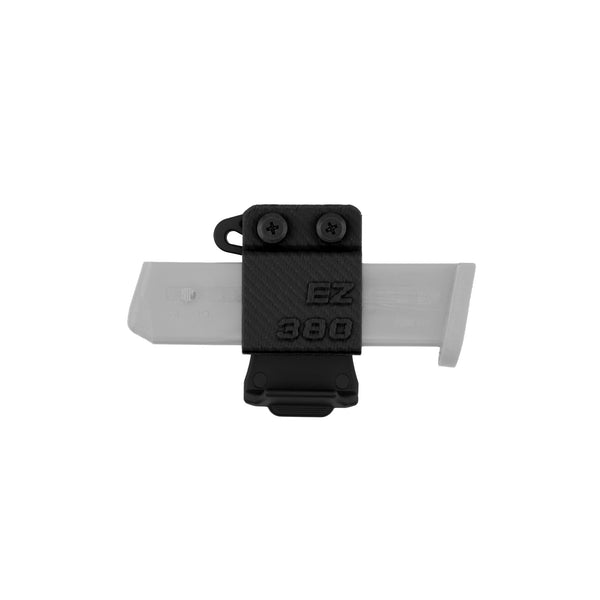 Mag Carrier for Smith & Wesson Shield EZ 380, Horizontal Carry - Black - front view