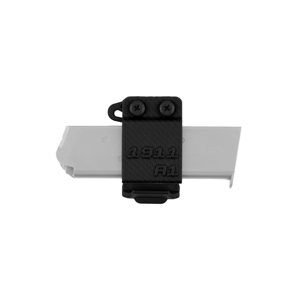 Mag Carrier for 1911, Horizontal Carry - Black - front view