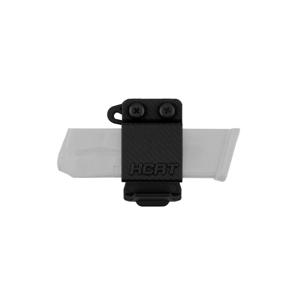 Mag Carrier for Springfield Armory Hellcat, Horizontal Carry - Black - front view