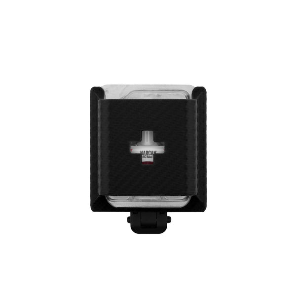 Naloxone Holster for NARCAN Nasal Spray, Holds 1 - Black - Belt Lock - front view