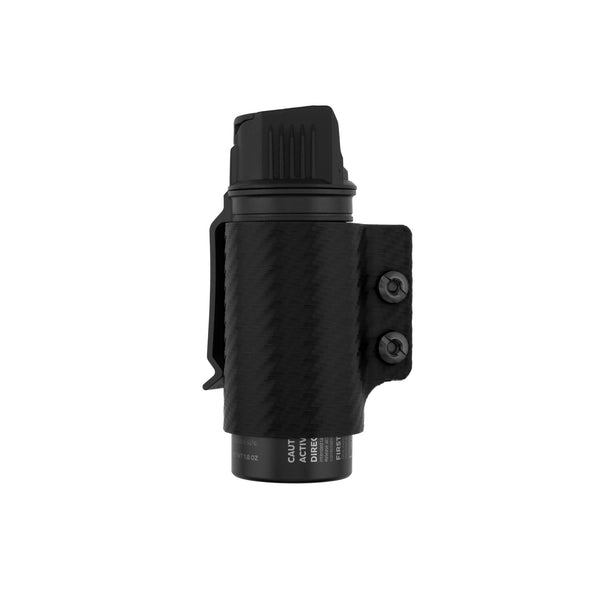 Pepper Spray Holster for MK3 and MK4 Canisters - Black - MK3 - front view