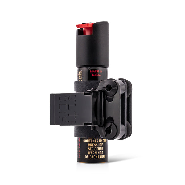 Utility Clip Holster for SABRE Compact Pepper Spray (Clips to Bags, Straps, Upholstery)