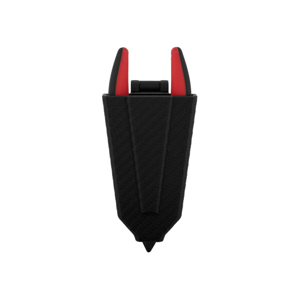 Flush Cutter Holster for Hakko CHP-170 - Black - Belt Lock - front view